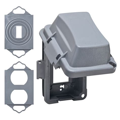 rectangle plastic weatherproof electrical box cover|4 gang weatherproof outlet cover.